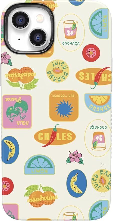 Casely iPhone 14 Case | Stuck in Paradise | Dippin' Daisy's Tropical Vacation | Compatible with MagSafe | Bold Protective Design