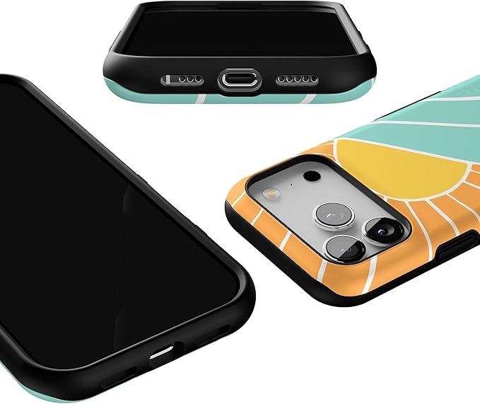 Casely iPhone 17 Pro Case | Waves & Rays | Sunshine | Bold Protective Design | Compatible with MagSafe