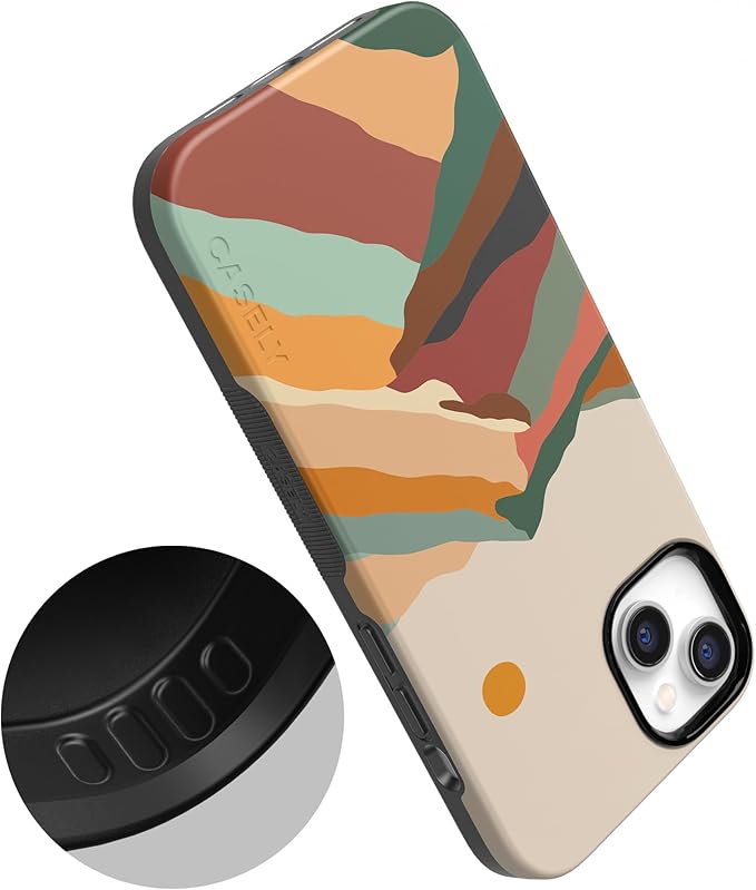 Casely iPhone 14 Case | Magic Mountain | Colorblock | Compatible with MagSafe | Bold Protective Design