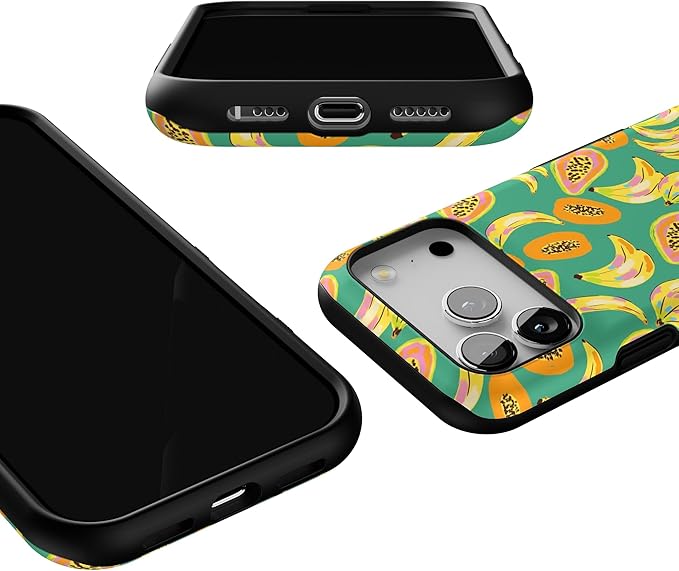 Casely iPhone 17 Pro Case | Papaya Palms | Dippin' Daisy's Tropical Vacation | Bold Protective Design | Compatible with MagSafe
