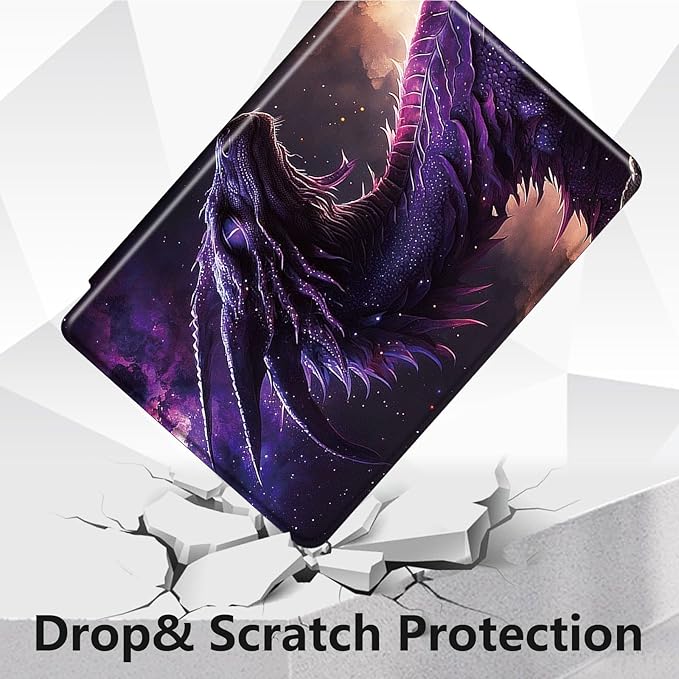 Case for Lenovo Tab P11 Plus Case 2021 (TB-J616F / J616X), 360 Degree Rotating Folding Stand,with Auto Sleep/Wake Case for Lenovo Tab P11 11” 2020 (TB-J606F TB-J606X),Purple Dragon