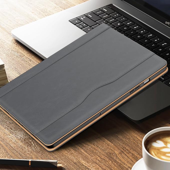 OKP Case for Samsug Galaxy Tab A9+ Plus 11 inch 2024(SM-X210/X216/X218), PU Leather Folio Cover with Multi-Angle Stand//Pen Holder, Auto Wake/Sleep Case for Galaxy A9+ 11" Tablet (Gray)