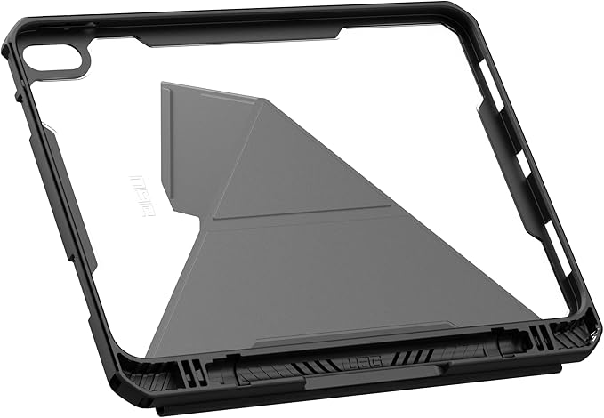 URBAN ARMOR GEAR UAG Designed for iPad 11" A16 11th Gen 2025, 10.9" 10th Gen 2022 Case A3354 A3355 - Auto Wake/Sleep Folio Cover Multi-Angle Adjustable Stand Pencil Holder, Essential Armor Ice/Black