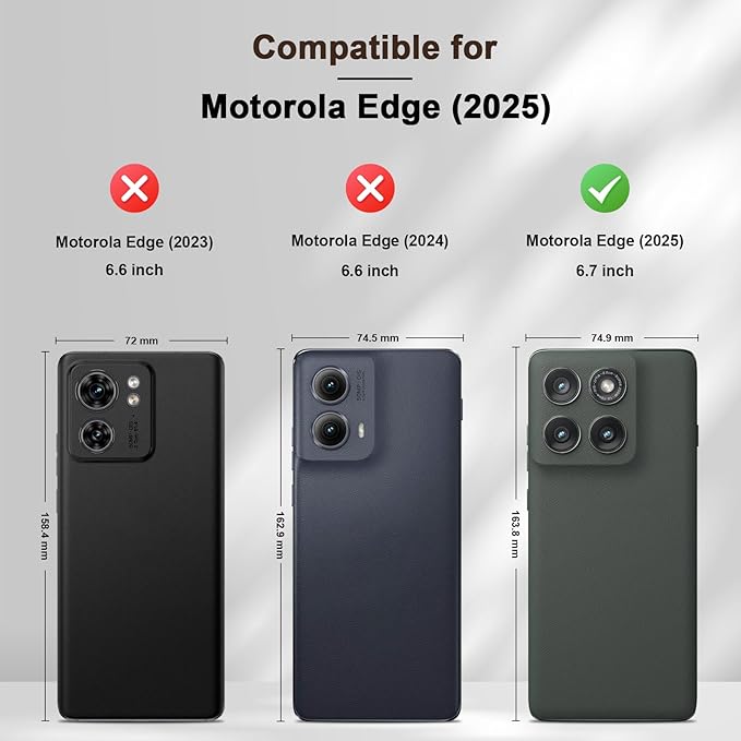 Jasonyu Flip Wallet Case for Motorola Edge (2025)/Edge 60/60 Pro/60 Fusion,Leather Magnetic Folio Cover with Card Holder,Kickstand - TPU Shockproof Durable Protective Phone Case,Brown