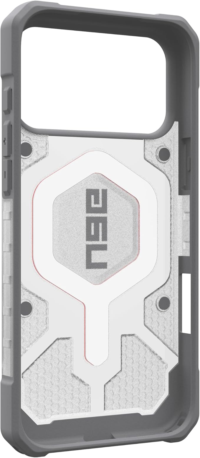 URBAN ARMOR GEAR UAG Designed for iPhone 17 Pro Max Case Pathfinder Clear + Wrist Lanyard Bundle - Compatible with MagSafe Military Grade Protective Cover, Active Lava