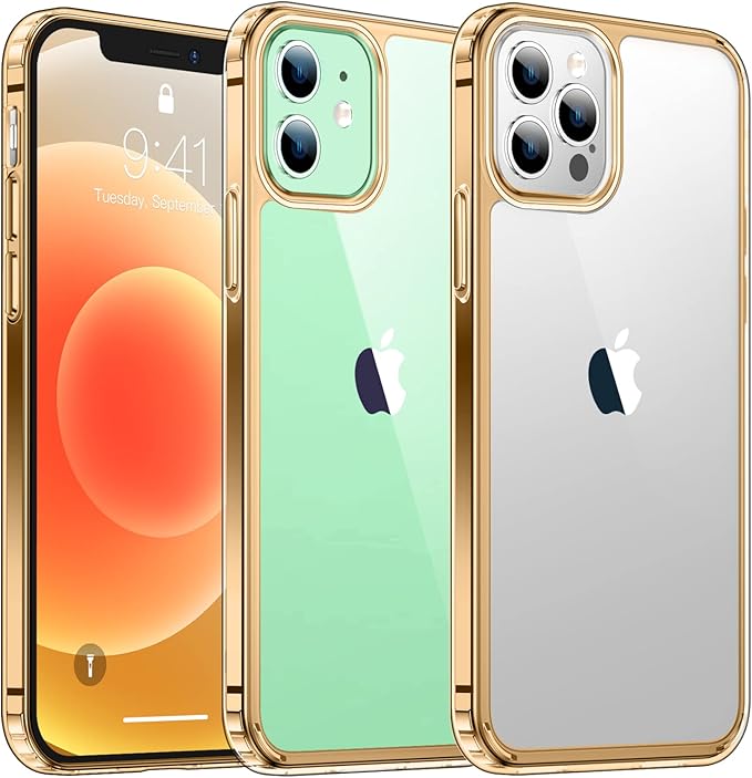 Temdan for iPhone 12 Case for iPhone 12 Pro Case,[Not Yellowing] Slim Shockproof Phone Case-White