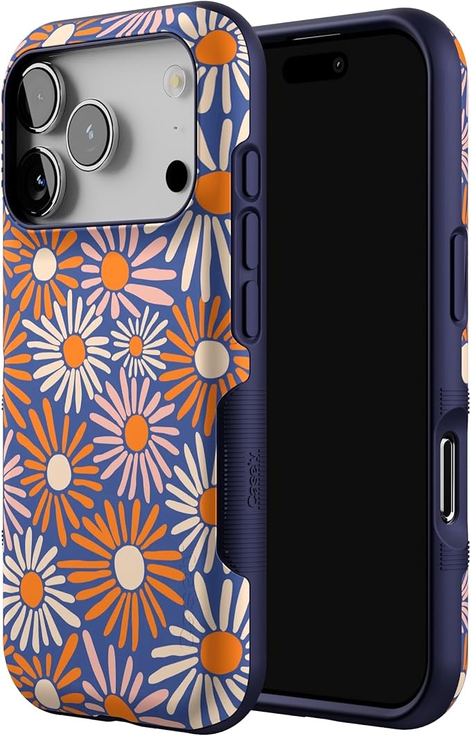 Casely iPhone 17 Pro Case | Spring Forward | Daisy Floral | Bold Protective Design | Compatible with MagSafe