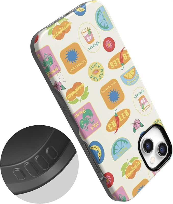 Casely iPhone 14 Case | Stuck in Paradise | Dippin' Daisy's Tropical Vacation | Compatible with MagSafe | Bold Protective Design