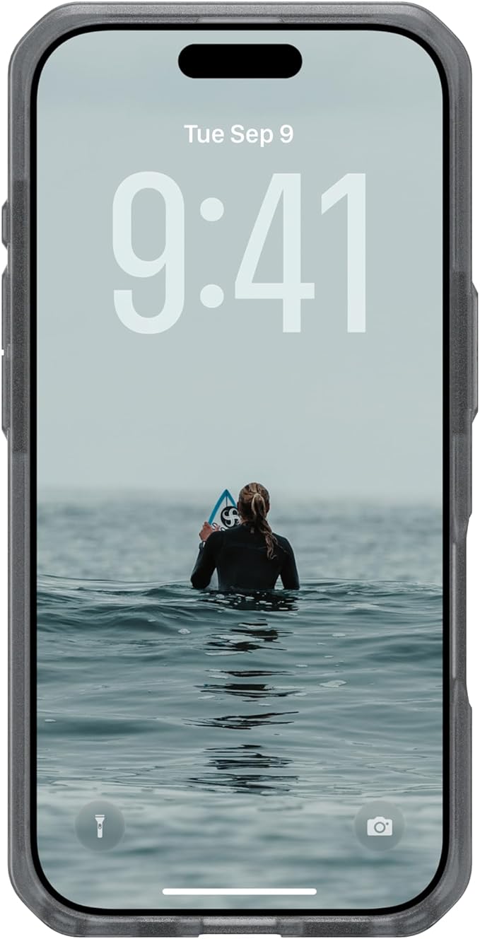 URBAN ARMOR GEAR UAG Designed for iPhone 17 Case Dot - Compatible with MagSafe Translucent Military Grade Protective Cover, Ash