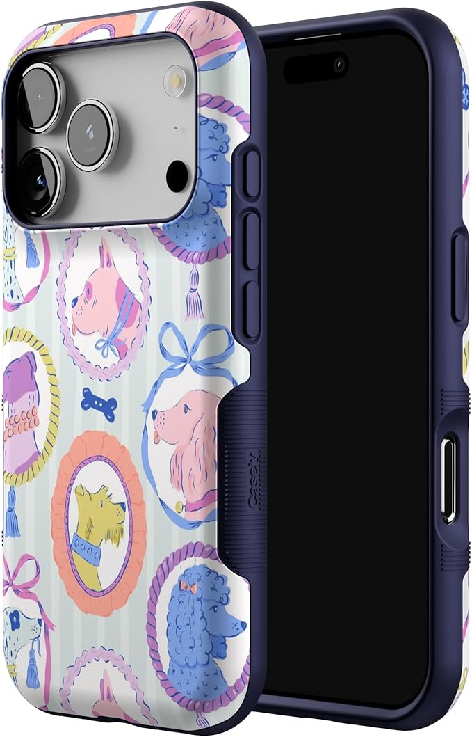 Casely iPhone 17 Pro Case | Chateau Pups | French Dog | Bold Protective Design | Compatible with MagSafe