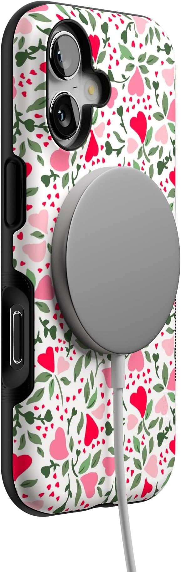 Casely iPhone 17 Case | Vines of Love | Floral Heart | Bold Protective Design | Compatible with MagSafe