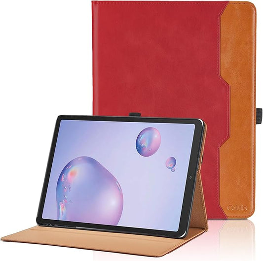 Case for Samsung Galaxy Tab A 8.4 2020 - SM-T307/SM-T307U Protective Case with Pocket, PU Leather Business Folio Tablet Cover with Hand Strap, Red