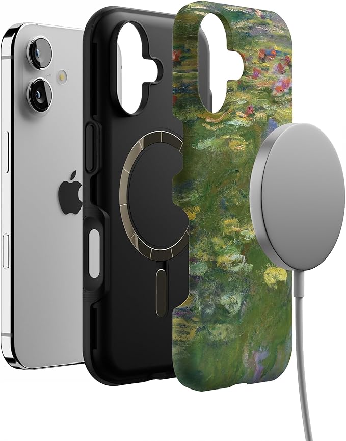 Casely iPhone 17 Case | Monet's Water Lilies | The Met Museum | Bold Protective Design | Compatible with MagSafe
