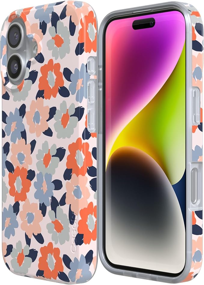 Casely iPhone 17 Case | Field of Flowers | Pastel Floral | Compatible with MagSafe | Classic Ultra Slim Design