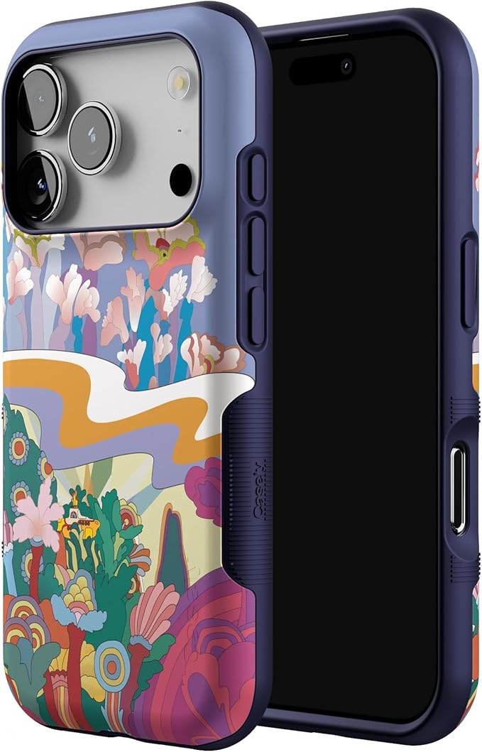 Casely iPhone 17 Pro Case | Beneath The Waves | The Beatles Yellow Submarine | Bold Protective Design | Compatible with MagSafe