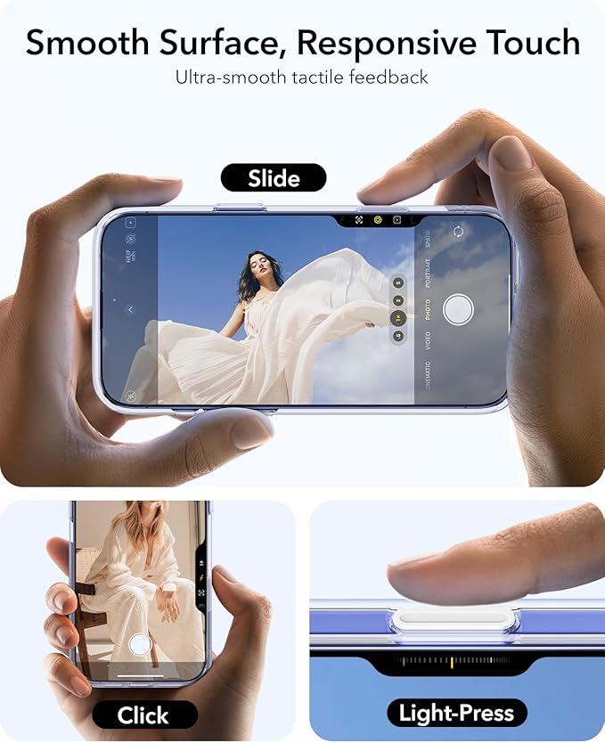 ESR for iPhone 16 Plus Case, Camera Control Button Compatible with MagSafe, Military-Grade Protective Case for iPhone 16 Plus,Built-in Stash Stand Phone Case, Scratch-Resistant Back Cover, Clear