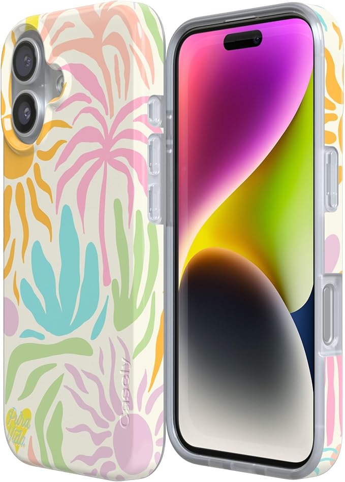 Casely iPhone 17 Case | Oasis | Pura Vida | Compatible with MagSafe | Classic Ultra Slim Design