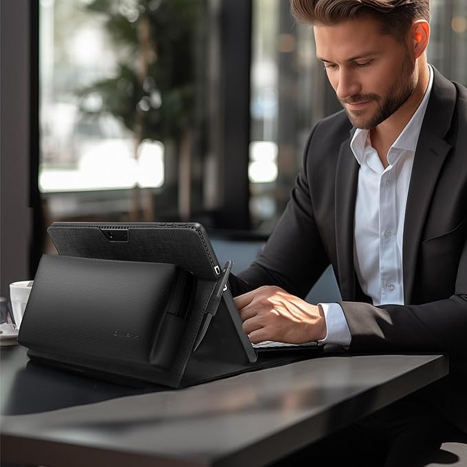 Omnpak Microsoft Surface Pro 11/10/9 Case, Lightweight Protective, Multiple Angle, Stylus Holder, Designed for Surface 11th Edition AI 2024/Pro 9 5G 13" 2022, Compatible with Type Cover Keyboard