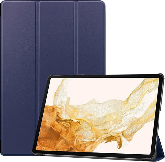 Smart Case for Galaxy Tab S9 Plus, Ratesell Lightweight Trifold Stand Smart Case Cover with Auto Wake/Sleep for Samsung Galaxy Tab S9 Plus / S9+ SM-X810 / SM-X816 / SM-X815 Navy Blue