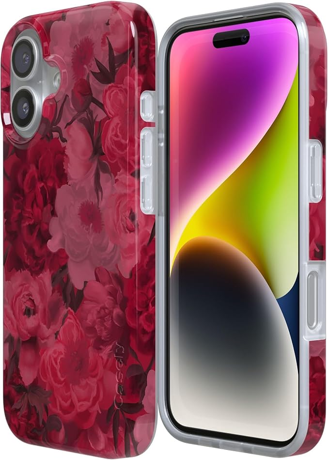 Casely iPhone 17 Case | Romance Novel | Moody Floral | Compatible with MagSafe | Classic Ultra Slim Design