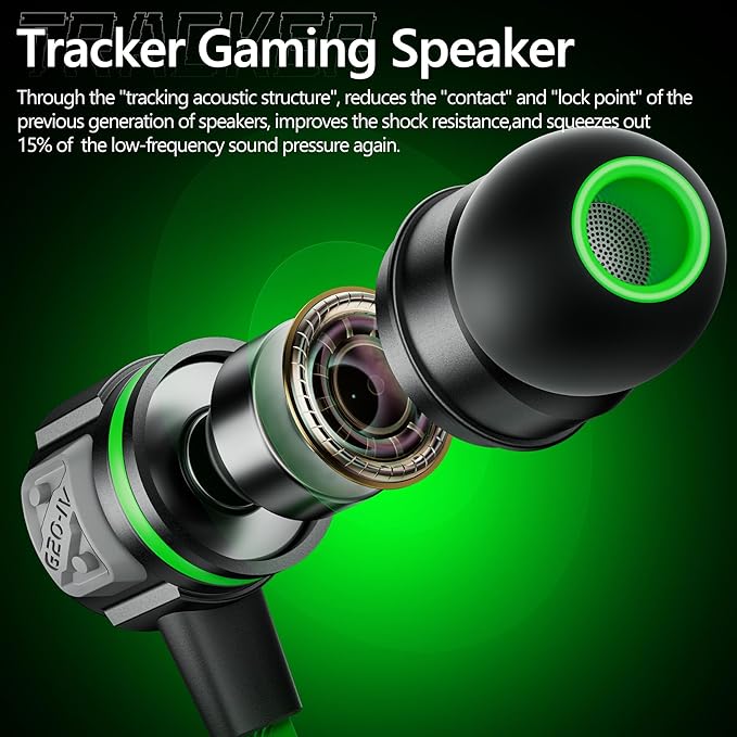 Gaming Earbuds Wired, USB C & 3.5mm Dual Plug in Ear Headphones with Mic and Volume Control for Small Ears, Stereo Bass Noise Isolating Earphones for PC/PS4/PS5/Xbox Series/Switch/Sleep/Sport/Workout