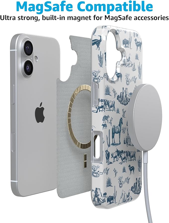 Casely iPhone 17 Case | Wild West Adventure | Desert | Compatible with MagSafe | Classic Ultra Slim Design