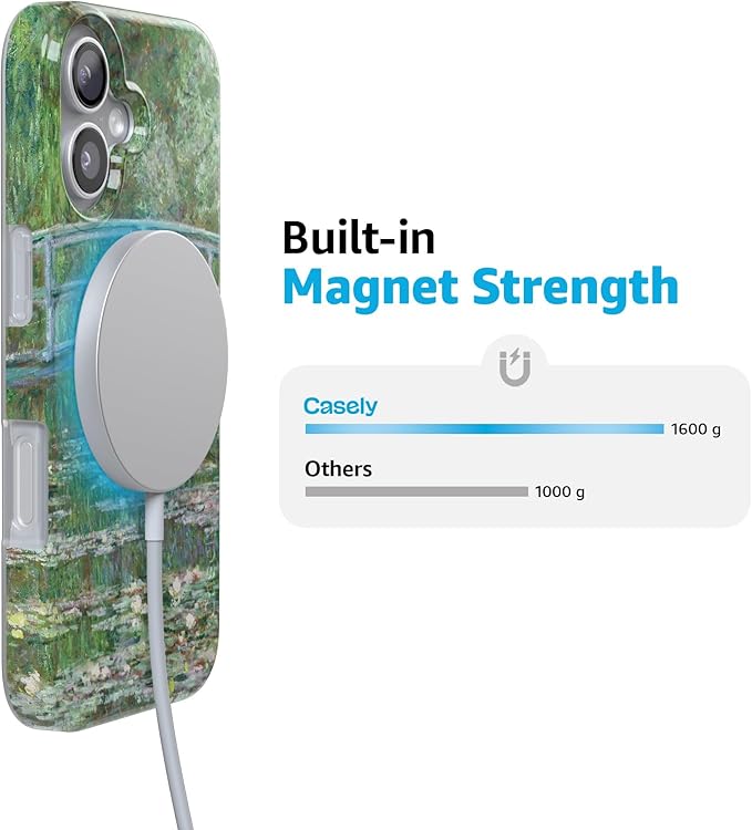 Casely iPhone 17 Case | Monet's Bridge | The Met Museum | Compatible with MagSafe | Classic Ultra Slim Design