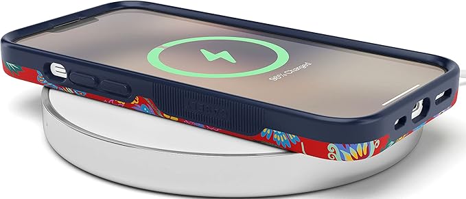 Casely iPhone 14 Case | Painted Flowers | Frida Kahlo Floral Girly | Compatible with MagSafe | Bold Protective Design