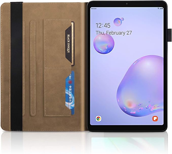 Case for Samsung Galaxy Tab A 8.0 Case 2019 Model SM-T290 /T295 Premium PU Leather Flip Wallet Cover Folio Stand Shell with Pencil Holder Card Pockets for Galaxy Tab A 8.0 inch Tablet - Brown