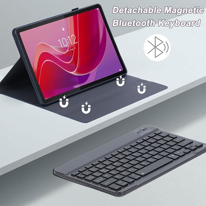 Keyboard Case for Lenovo Tab M11/Tab K11 LTE 2024 11 Inch TB330FU/TB330XU, Backlit Wireless Bluetooth Keyboard with Mouse, Slim Protective Cover & Multi-Angles Viewing Stand