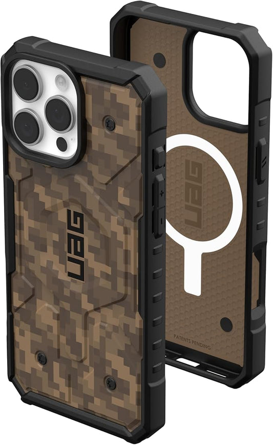 URBAN ARMOR GEAR UAG Designed for iPhone 16 Pro Max Case 6.9" Pathfinder SE - Compatible with MagSafe Charging Rugged Shockproof Anti-Slip Military Grade Protective Cover, Digi Camo Dark Earth