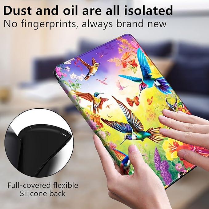 Case for Lenovo Tab M10 Plus 10.3", 360 Degree Rotating Folding Stand,with Auto Sleep/Wake Case for Lenovo Tab M10 Plus (2020 2nd Gen) TB-X606F/TB-X606X 10.3" FHD Tablet,Colorful Nature Bird
