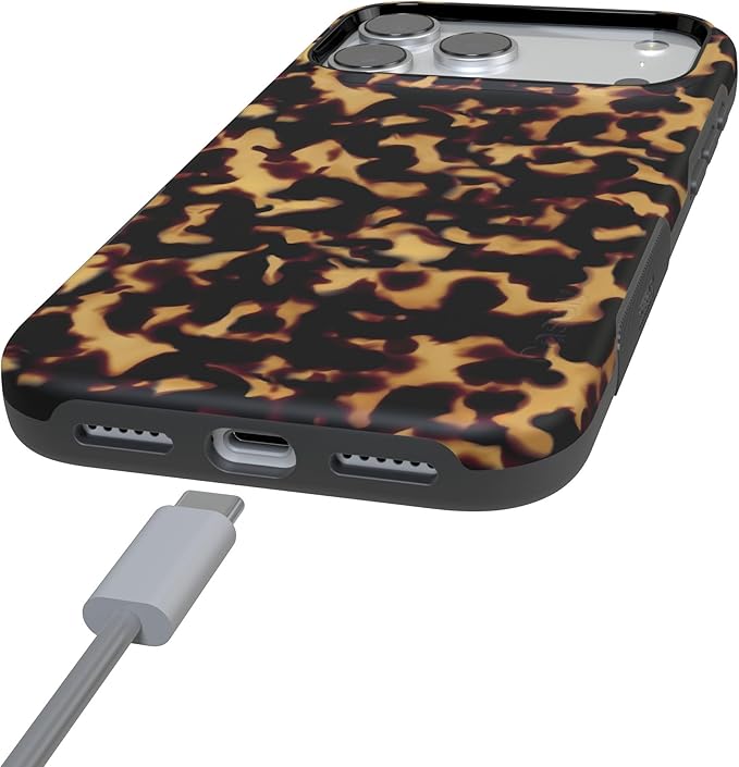 Casely iPhone 17 Pro Case | Shell Shocked | Tortoise Print | Compatible with MagSafe | Bold Protective Design