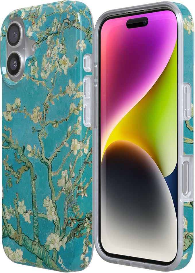 Casely iPhone 17 Case | Van Gogh | Almond Blossom Floral | Compatible with MagSafe | Classic Ultra Slim Design