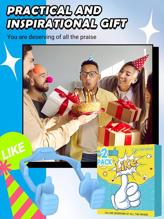 Stocking Stuffers for Teens Girls Kids Women Men Adults: Thumbs Up Lazy Phone Stand Tablet Stand for iPad Cell Phone Holder Teen Girl Gifts Trendy Stuff Gifts for Christmas for Boys Wife Funny Gadgets