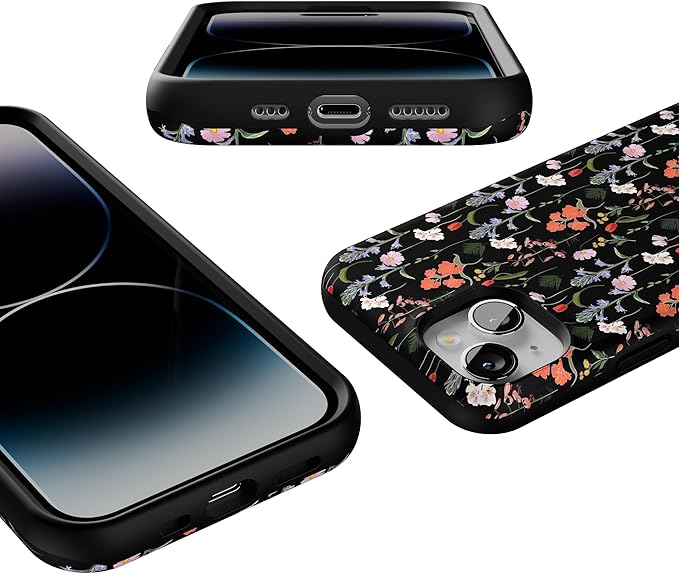 Casely iPhone 14 Case | Secret Garden | Mixed Floral | Compatible with MagSafe | Bold Protective Design