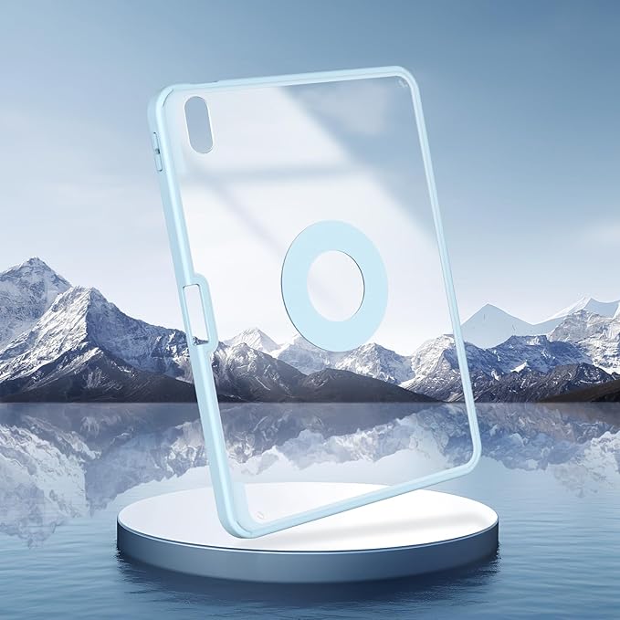 SPARIN Case for iPad A16 11th/10th Generation 2025/2022 (11"/10.9") with Pencil Holder, Magnetic Detachable Hybrid Stand, Portrait/Landscape Angle, Clear Protective Case, Auto Wake/Sleep-Blue