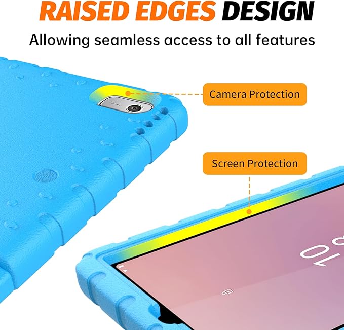 for Lenovo Tab M9 Case, New Kids Heavy Duty Cover with Convertible Handle Stand for Lenovo Tab M9 9.0 Inch 2023, Blue