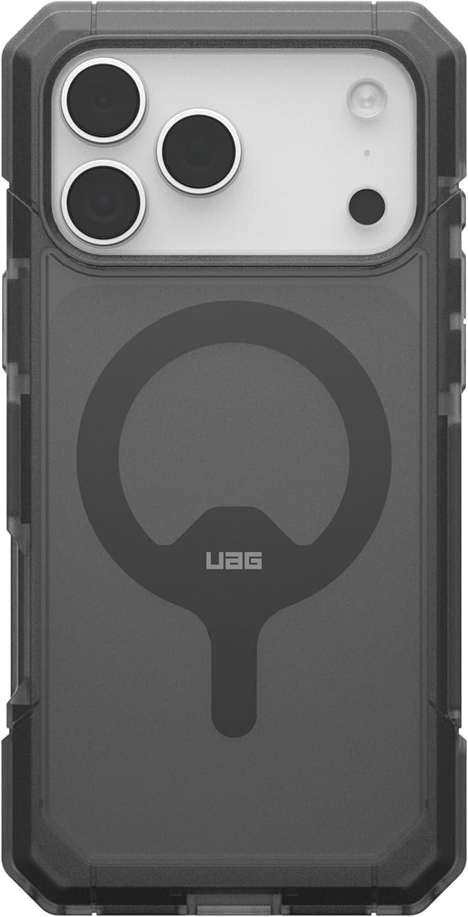 URBAN ARMOR GEAR UAG Designed for iPhone 17 Pro Max Case Trooper - Compatible with MagSafe Full Body with Port Protection Transparent Military Grade Full Body Protective Cover, Ash