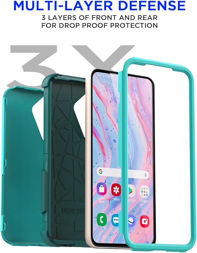 AICase for Samsung Galaxy S25 Plus Case,3-Layer Heavy Duty Pocket-Friendly Rugged Durable Military Grade Protection Shockproof/Drop Proof/Dust Proof Protective Cover for Galaxy S25 Plus 2025_3