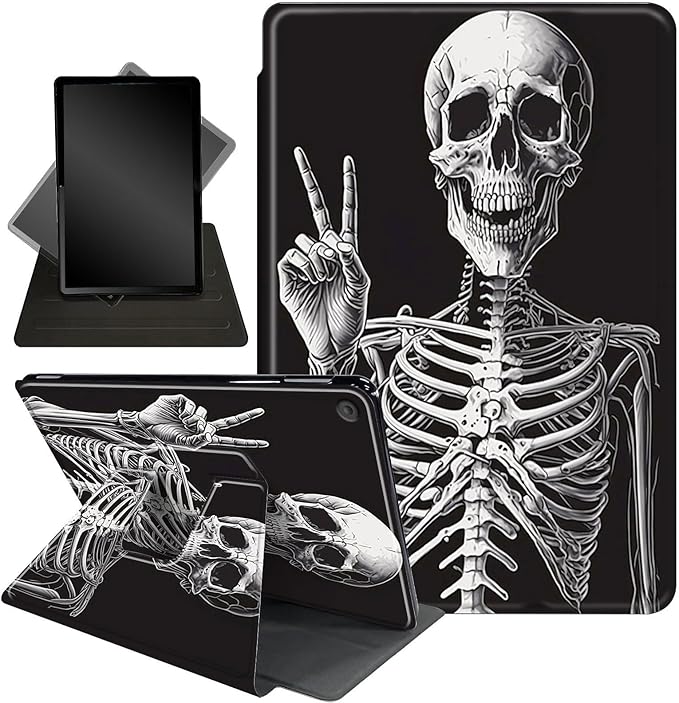 Case for Lenovo Tab M10 Plus 10.3", 360 Degree Rotating Folding Stand,with Auto Sleep/Wake Case for Lenovo Tab M10 Plus (2020 2nd Gen) TB-X606F/TB-X606X 10.3" FHD Tablet,Rock Skeleton