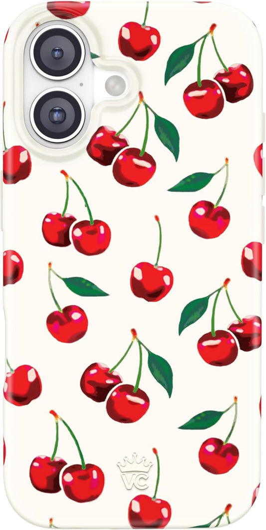 VELVET CAVIAR Case for iPhone 17 | Compatible with MagSafe | 10ft Drop Tested | Protective Designer Cases | Mon Cheri Cherry