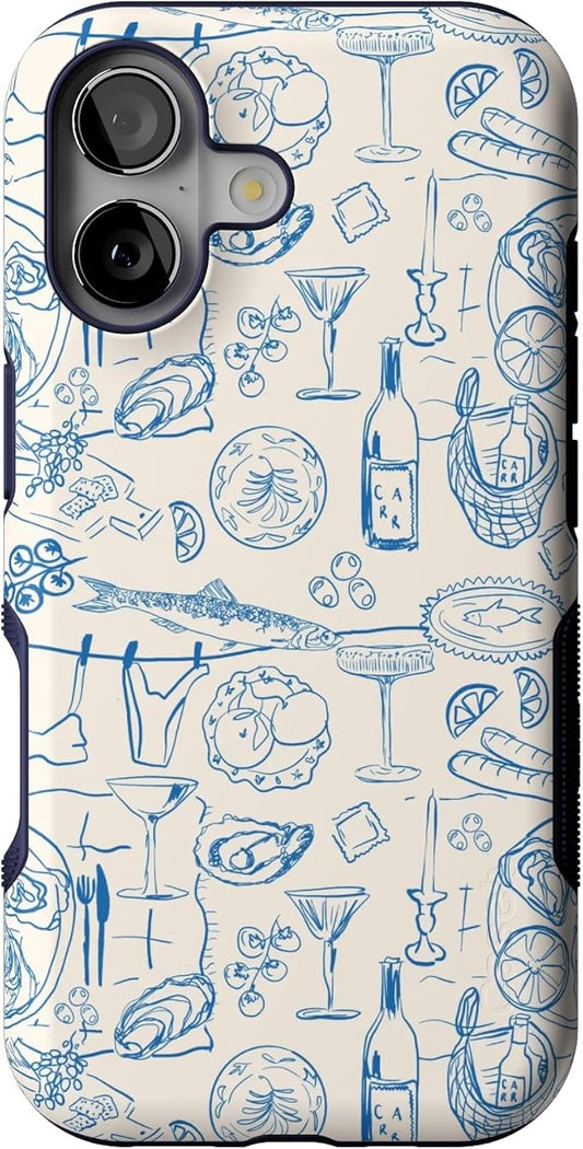 Casely iPhone 17 Case | Amalfi Aperitivo | Dolce Vita | Bold Protective Design | Compatible with MagSafe