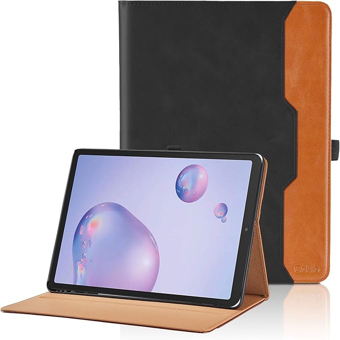 Case for Samsung Galaxy Tab A 8.4 2020 - SM-T307/SM-T307U Protective Case with Pocket, PU Leather Business Folio Tablet Cover with Hand Strap, Black