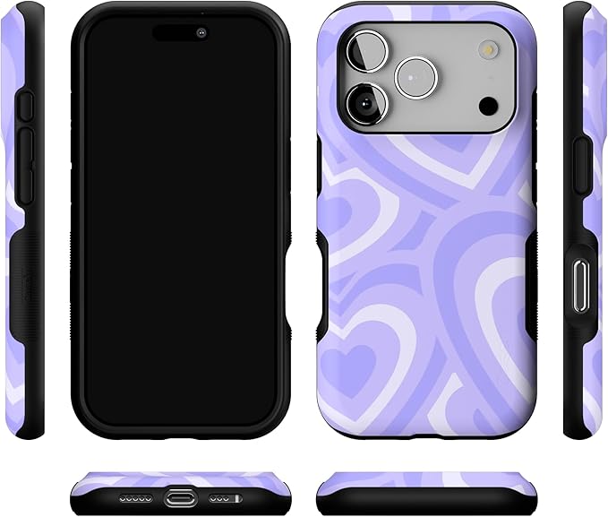 Casely iPhone 17 Pro Case | Love Song | Lavender Heart | Bold Protective Design | Compatible with MagSafe