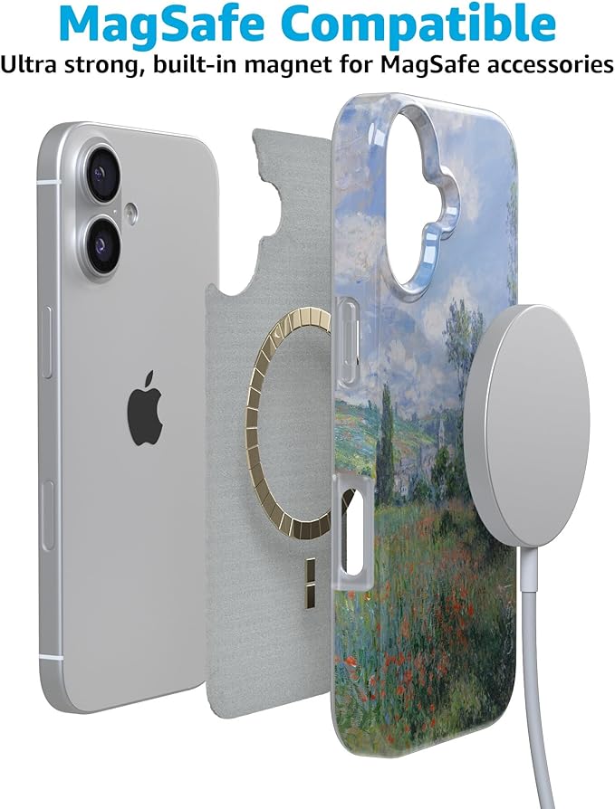 Casely iPhone 17 Case | Monet's View | The Met Museum | Compatible with MagSafe | Classic Ultra Slim Design