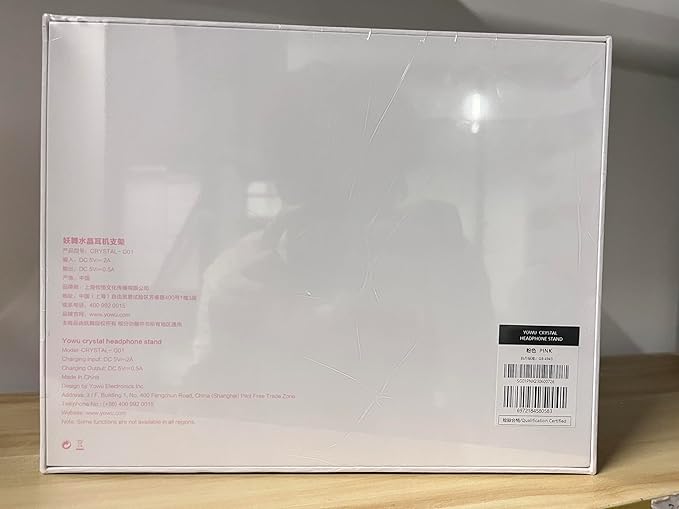 YOWU RGB Headphone Stand with Charger - 4 in 1 Docking Station & 10 Magical Light Modes - Cool Gaming Accessories (Pink)