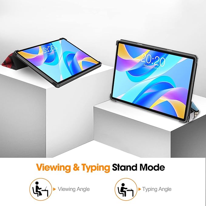 Case for TECLAST M40 Plus 2022 /P30S 10.1 inch Tablet, Folding Folio Ultra-Thin PU Leather Stand Case Cover for Teclast M40 Plus / P40HD / P30S 2022 Released Graffiti