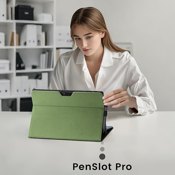 Omnpak Microsoft Surface Pro 11/10/9 Case, Lightweight Protective, Multiple Angle, Stylus Holder, Designed for Surface 11th Edition AI 2024/Pro 9 5G 13" 2022, Compatible with Type Cover Keyboard