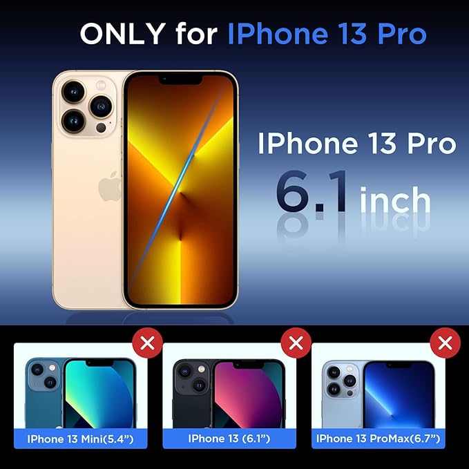 for iPhone 13 Pro Case with Kickstand, [Invisible Stand] Compatible with MagSafe, Anti-Slip Shockproof Military-Grade Protection, Magnetic Phone Case for iPhone 13Pro Cover (Gray)